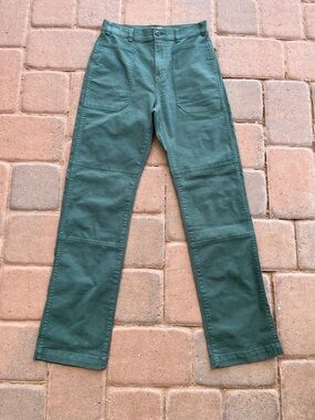 MADEWELL 25 Old Spruce '90s Straight Utility Pant in Garment-Dyed Canvas